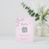 Cadeauregister QR-code | BABY SHOWER Informatiekaartje (Staand voorkant)