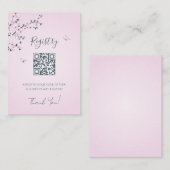 Cadeauregister QR-code | BABY SHOWER Informatiekaartje (Voorkant / Achterkant)