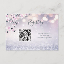 Cadeauregister QR-code | Baby shower Swan Princess Informatiekaartje
