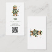 Cadeauregister QR-code Een kleine visser Informatiekaartje (Voorkant / Achterkant)