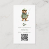 Cadeauregister QR-code Een kleine visser Informatiekaartje (Voorkant)