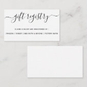 Cadeauregistratiekaart sjabloon (Voorkant / Achterkant)