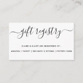 Cadeauregistratiekaart sjabloon (Voorkant)