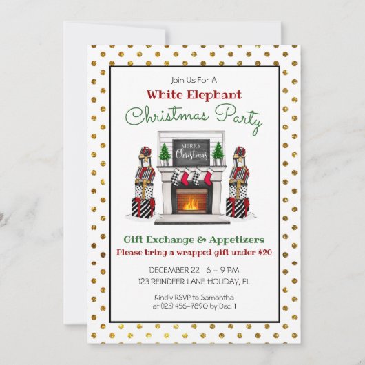 Cadeauruil Kerstfeestdag Kaart (Voorkant)