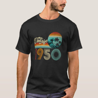 Cadeaus 75 Jaar oud Vintage Geboren in 1950 75ste T-shirt