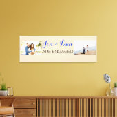Cadeaus aangepast Verloving Canvas Afdruk (Insitu (Woonkamer))