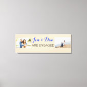 Cadeaus aangepast Verloving Canvas Afdruk (Voorkant)