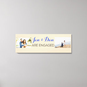 Cadeaus aangepast Verloving Canvas Afdruk