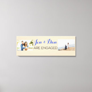Cadeaus aangepast Verloving Canvas Afdruk