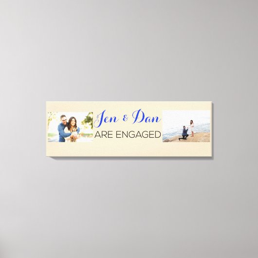 Cadeaus aangepast Verloving Canvas Afdruk (Voorkant)