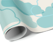 Cadeaus Baby shower wolken Cadeaupapier (Rol Hoek)