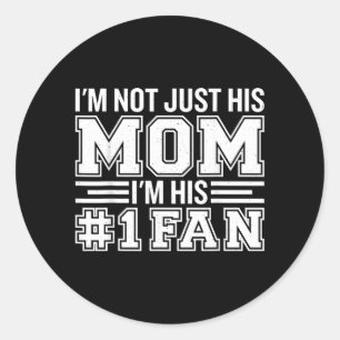 Cadeau's Baseball Moeder Vliegende Elandrel Niet M Ronde Sticker