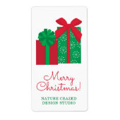 Cadeaus Bedrijf Kerst Gift Label (Voorkant)