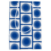 Cadeaus - Blauwe Stippen in Lijsten Medium Cadeauzakje (Voorkant)