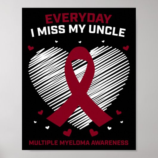 Cadeaus Bloedkanker Awareness Producten Uncle Mult Poster (Voorkant)
