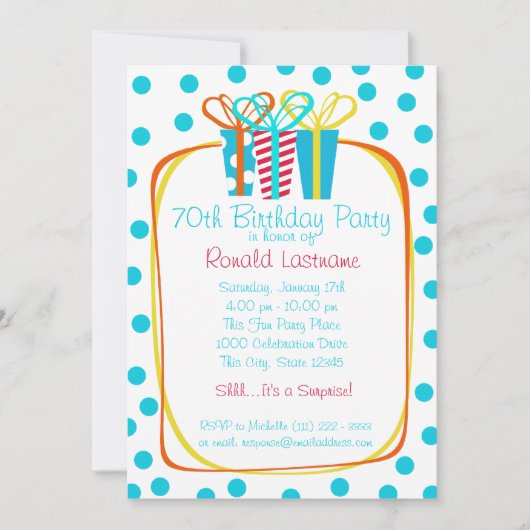 Cadeaus Cadeaus Party Kaart (Voorkant)