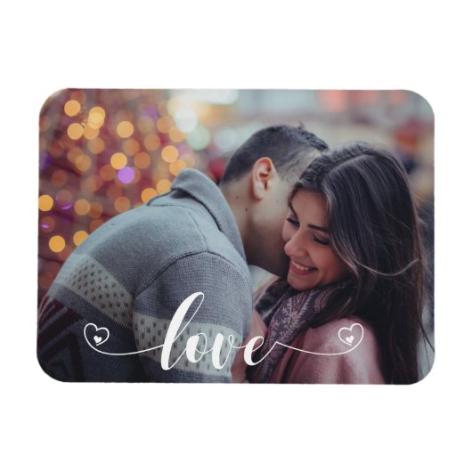 Cadeaus Custom Photo Love Magnet Weddenschap Jubil Magneet (Horizontaal)