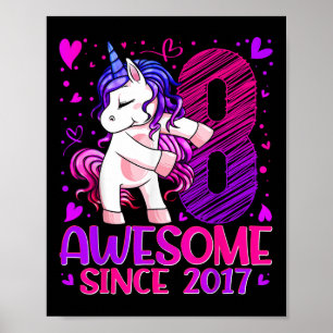 Cadeaus Eenhoorns Voor Meisjes 8 Jaar 8e Verjaarda Poster