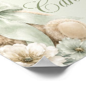 Cadeaus en kaarten bord Sage Green Teddy Poster (Hoek)