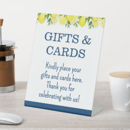 Cadeaus en Kaarten Citroen Bruiloftsborrel Bord Reclamebord Met Voetstuk