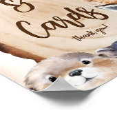 Cadeaus en Kaarten Schattige Baby shower Teken Poster (Hoek)