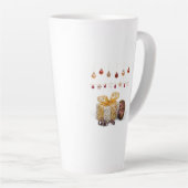Cadeaus en kerstballen latte mok (Rechterhoek)