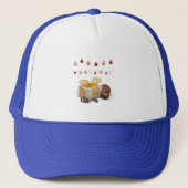 Cadeaus en Kerstballen Trucker Pet (Voorkant)
