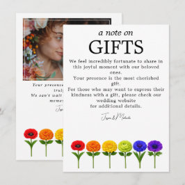 🌈 Cadeaus + Foto LGBTQ Bloeien Samen  Informatiekaartje