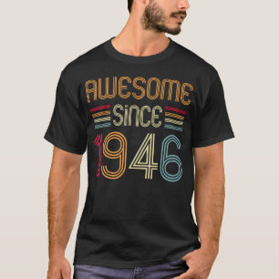 Cadeaus Gemaakt in 1946 80e 80 Jaar Oud Retro Gebo T-shirt