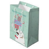Cadeaus Grote Pyreneeën Middelgrote Gift Bag Medium Cadeauzakje (Achterkant Gekanteld)