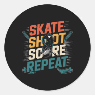 Cadeaus Hockeytrui Voor Mannen Kinderen Jeugd Volw Ronde Sticker
