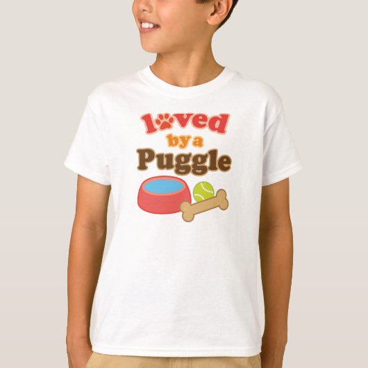 Cadeaus Hondenras puggle T-shirt (Voorkant)