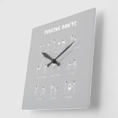 Cadeaus | Ik win altijd alle overeenkomst Vierkante Klok (Hoek)