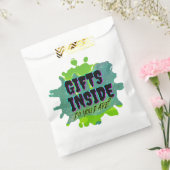 Cadeaus in de gunstzakken bedankzakje (Gezegeld)