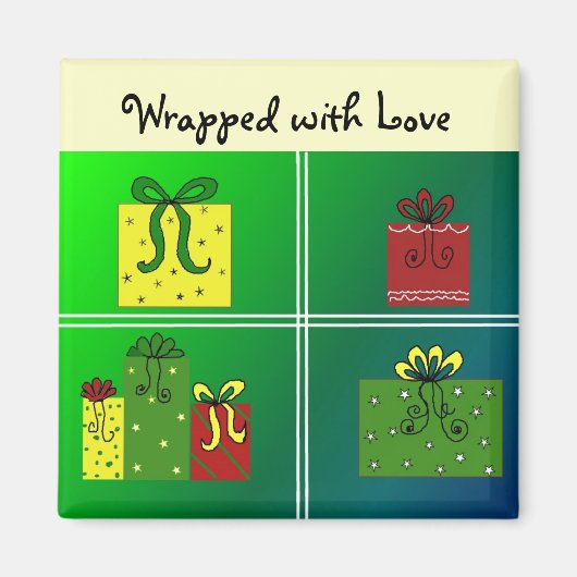Cadeaus in Mooie Verpakkingen Magneet (Voorkant)