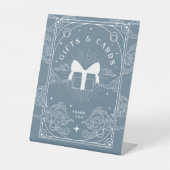 Cadeaus & Kaarten Blue Tarot Baby shower Reclamebord Met Voetstuk (Voorkant)