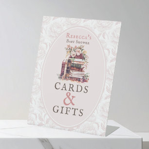 Cadeaus & kaarten Nieuw hoofdstuk oude boeken baby Reclamebord Met Voetstuk