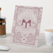 Cadeaus & Kaarten Roze Tarot Baby shower Reclamebord Met Voetstuk (Insitu)
