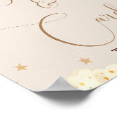 Cadeaus & Kaarten Teddybeer Neutraal Baby shower T Poster (Hoek)