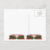 Cadeaus kerstfeest uitnodiging briefkaart (Achterkant)