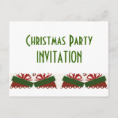 Cadeaus kerstfeest uitnodiging briefkaart (Voorkant)