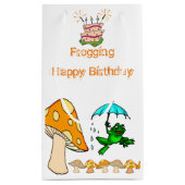 Cadeaus Kikker paddenstoel Klein Cadeauzakje (Achterkant)