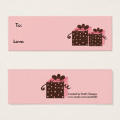  cadeaus - Label met cadeau Mini Visitekaartjes (Voorkant /achterkant)