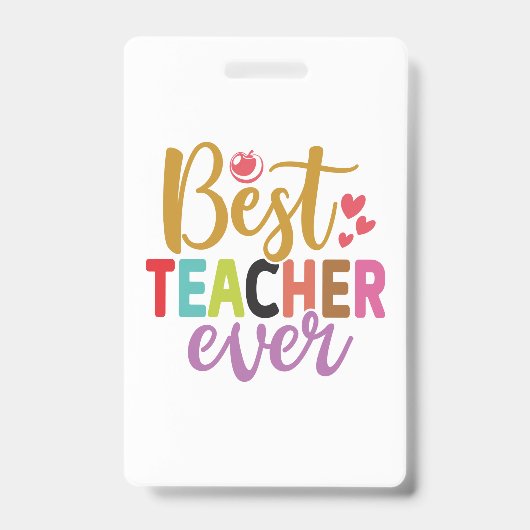 Cadeaus Leraar | Beste Leraar Ooit Badge (Voorzijde)