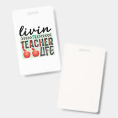 Cadeaus Leraar | Leven als Leraar Badge (Voor- en achterkant)