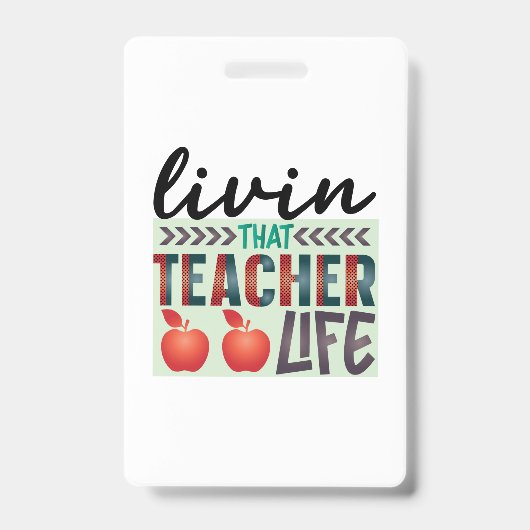 Cadeaus Leraar | Leven als Leraar Badge (Voorzijde)