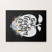 Cadeaus Leraar | Mooiste Leraar Bloem Ooit Legpuzzel (Horizontaal)