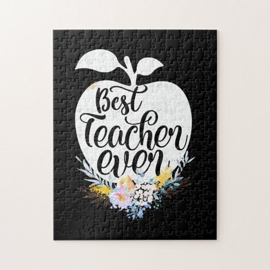 Cadeaus Leraar | Mooiste Leraar Bloem Ooit Legpuzzel (Verticaal)