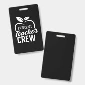 Cadeaus Leraar | Peuterleidster bemanning Badge (Voor- en achterkant)