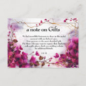 Cadeaus, met foto Fuchsia Enchantment: Waterverf Informatiekaartje (Voorkant)